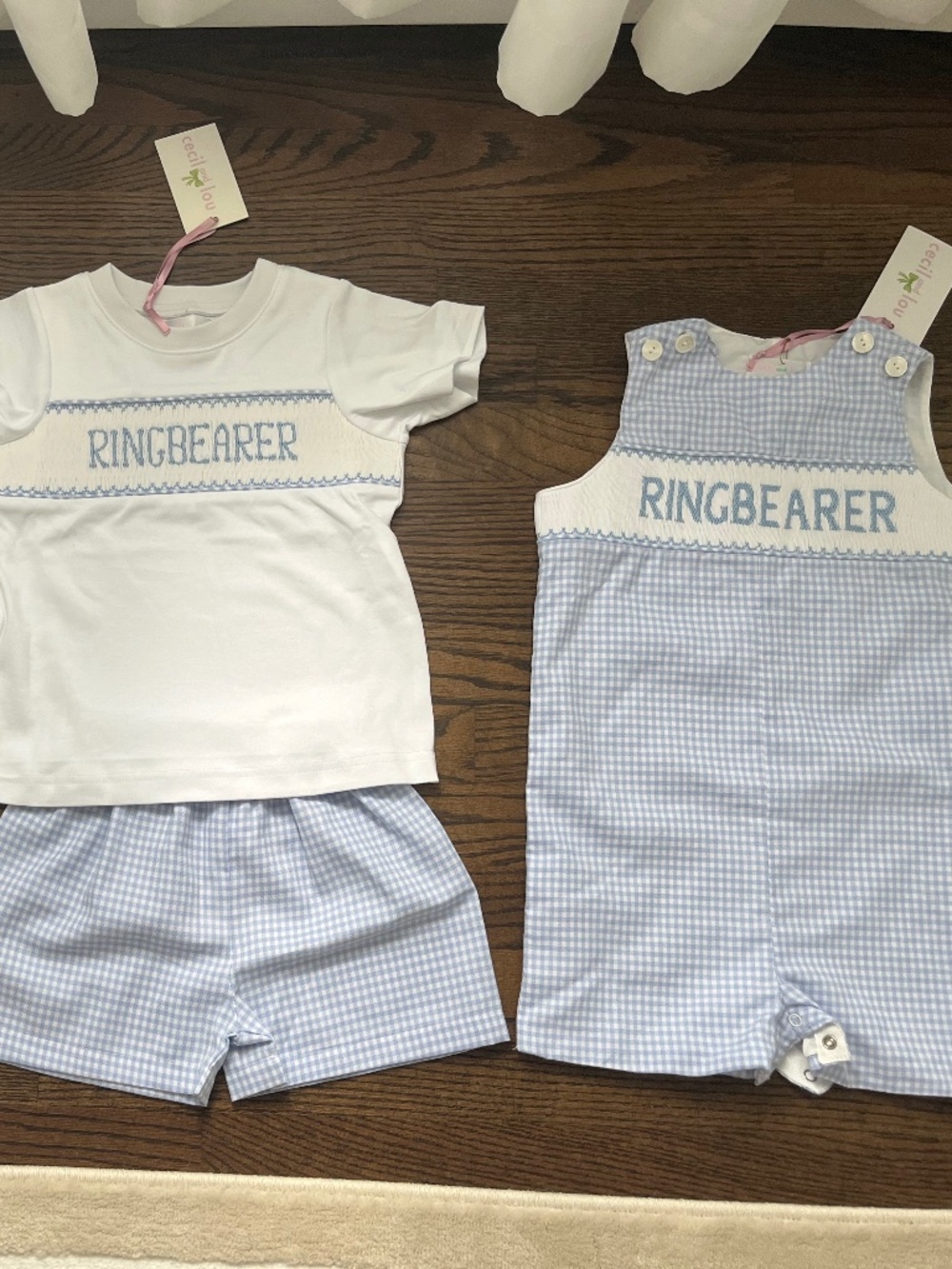 Smocked Ring Bearer Jonjons by Cecil & Lou